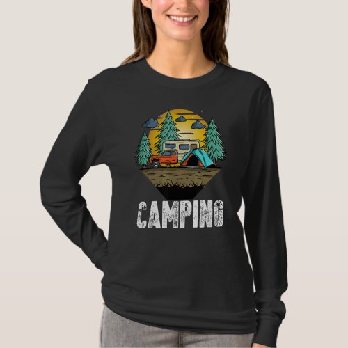 Camping Dress For Men Women  Outdoor Summer Vacati T_Shirt