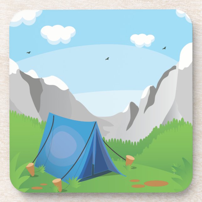 Camping Drink Coaster (Front)
