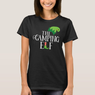 Camping Elf Matching Family Group Christmas Party T-Shirt