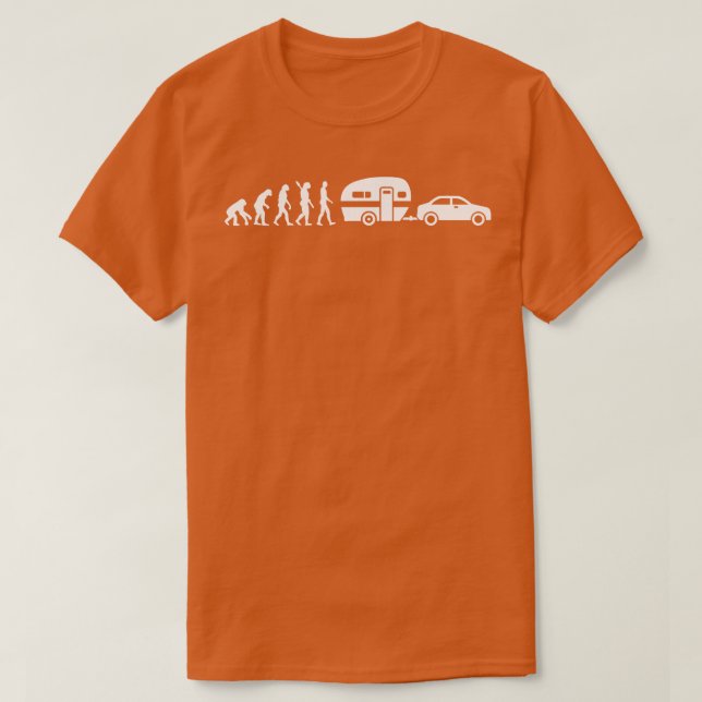Camping evolution avan trailer T-Shirt (Design Front)