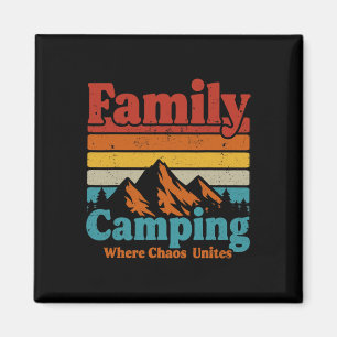 Camping Family Camping Chaos Unites Happy Camper C Magnet