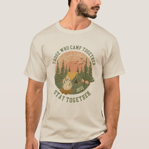 Camping family custom T_Shirt couples t shirt love