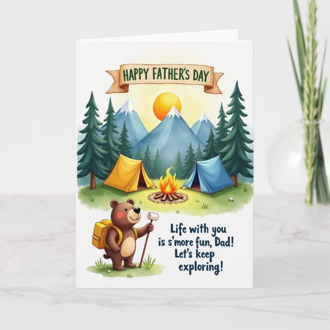 Camping Fathers Day Card (Front)