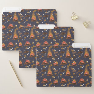 Camping Fire Outdoor Adventure & Marshmallows File Folder