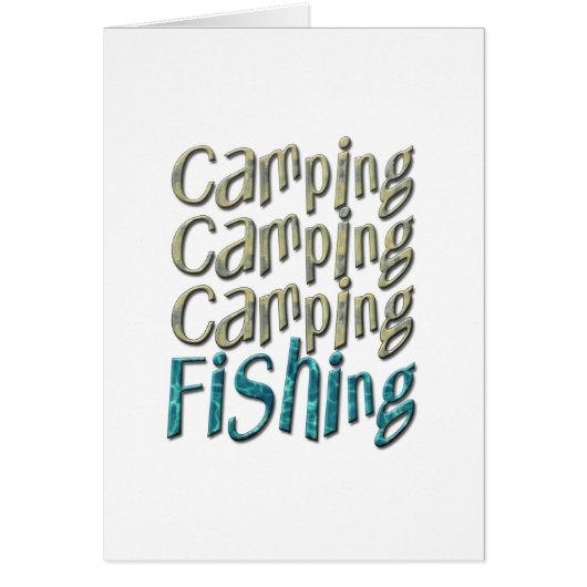 Camping Fishing Cards (Front)