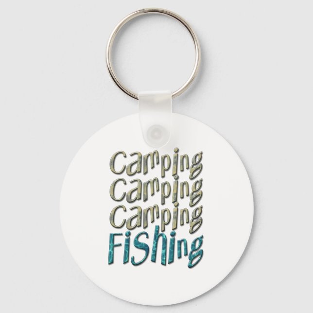 Camping Fishing Keychain (Front)