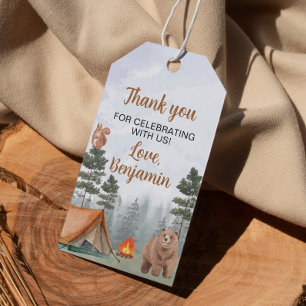 Camping Forest Birthday Party Thank You Tag