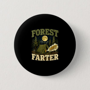 Camping forest farter tent humor button