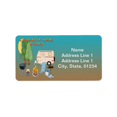 Camping Fun Address Labels