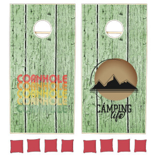 Camping Fun Cornhole Board Great Gift Set