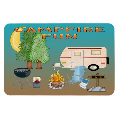 Camping Fun Flexible Magnets