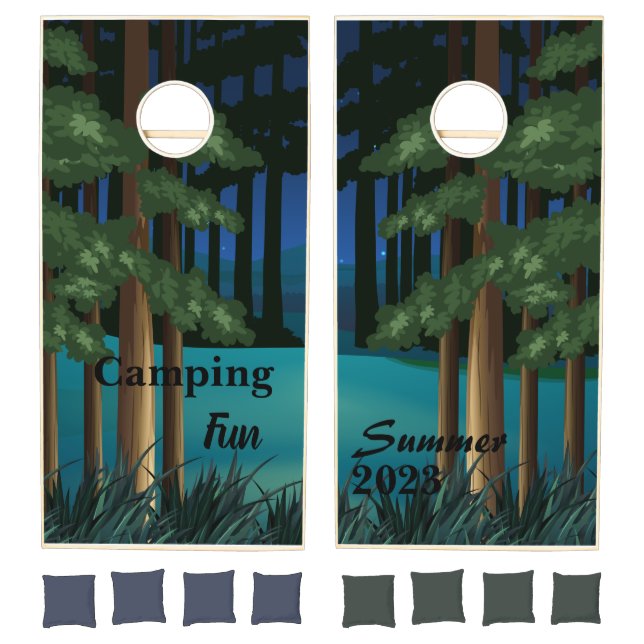 Camping fun, summer 2023 yard game Cornhole Set (Set)