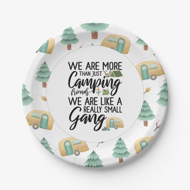 Camping Gang Paper Plates (Front)