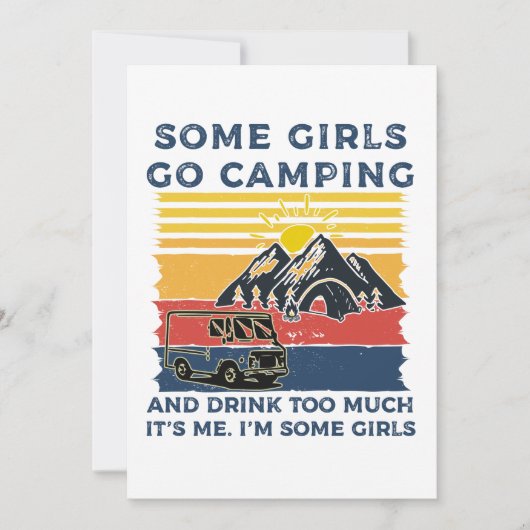 Camping Girl Funny Gifts (Front)