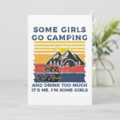 Camping Girl Funny Gifts (Standing Front)