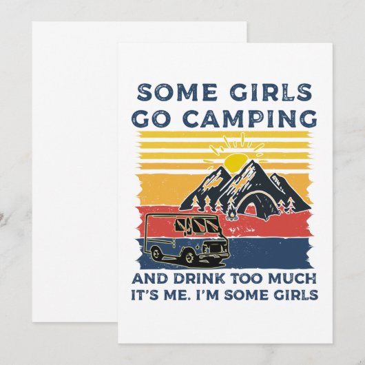 Camping Girl Funny Gifts (Front/Back)