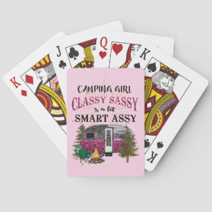 Camping Girl  Poker Cards