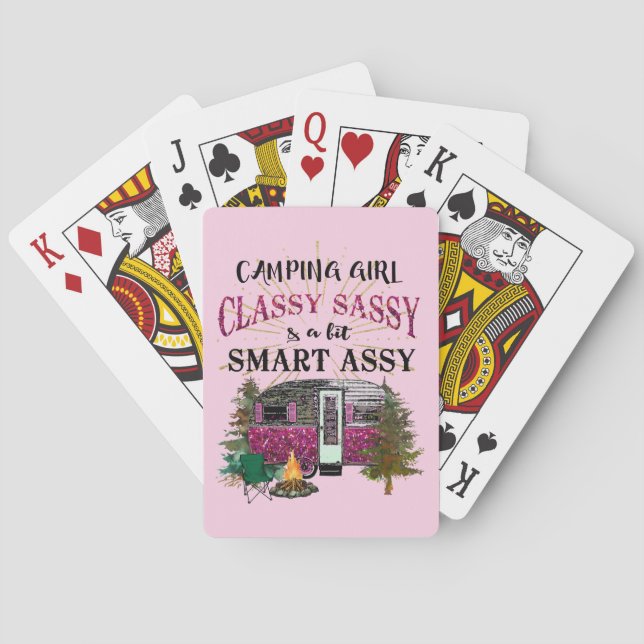 Camping Girl  Poker Cards (Back)