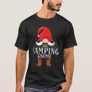 Camping Gnome Matching Christmas Family Pajama T-Shirt