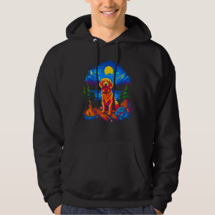 Camping Golden Retriever Dog Hoodie