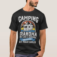 Camping Grandma Funny Camper Rv Retro Outdoors Wom