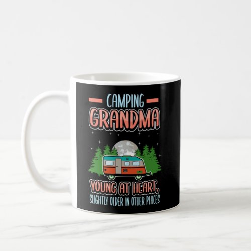 Camping Grandma Young At Heart Camping Van Coffee Mug