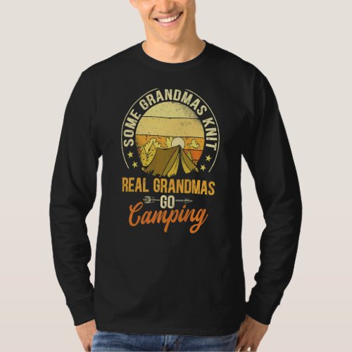 Camping Granny Nature Camper Campfire Grandma   T_Shirt