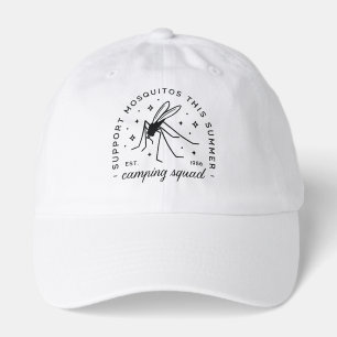 Camping group mosquito funny summer camp trip hat