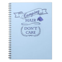 Camping Hair Don't Care Notebook