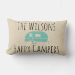 Camping &quot;happy Camper&quot; Accent Pillow at Zazzle