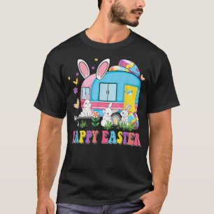 Camping Happy Easter School Bus Driver Camper Bunn T-Shirt