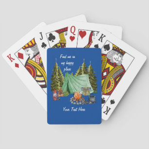Camping Happy Place Poker Cards