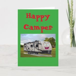 Camping  Happy Retirement in ithe RV by Funnycoomb Card