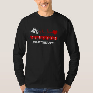 Camping Heartbeat Heartline RV Camper Life Gift Me T-Shirt
