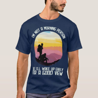 Camping Hiking Camper Hiker Rock Mountain Climbing T-Shirt