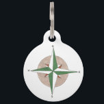 Camping Hiking Climbing Compass Outdoors Camp Pet ID Tag<br><div class="desc">Pet tag features an original illustration of a compass. Great for any hiking or camping enthusiast. Simply personalize with your pet's name and your contact information for a one-of-a-kind dog or cat tag! Don't see what you're looking for? Need help with customization? Contact Rebecca to have something designed just for...</div>