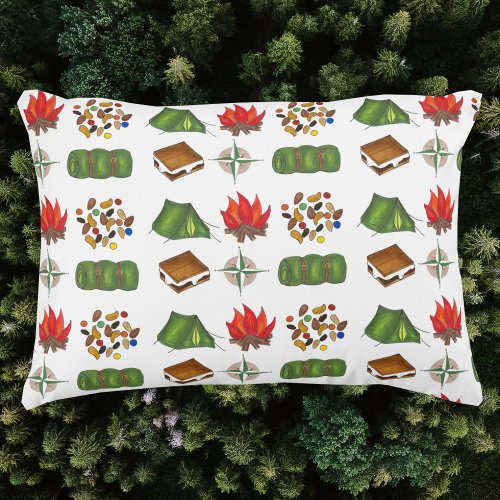 Camping Hiking Climbing Summer Camp Outdoor Accent Pillow