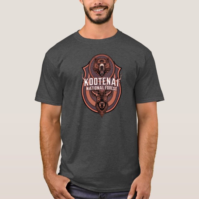 Camping Hiking Kootenai National Forest Idaho Mont T-Shirt (Front)