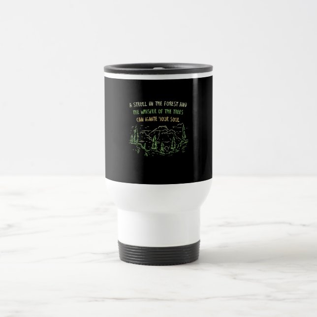 Camping Hiking Mountains Gift Travel Mug (Center)