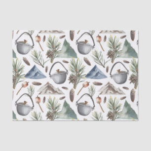 Camping, Hiking, Outdoors and Nature Themed Tissue Paper