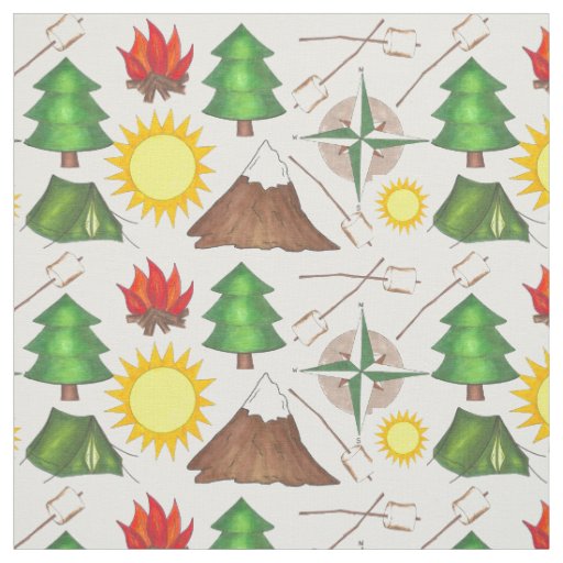 Camping Hiking Summer Camp Fabric Tent Sun Smores