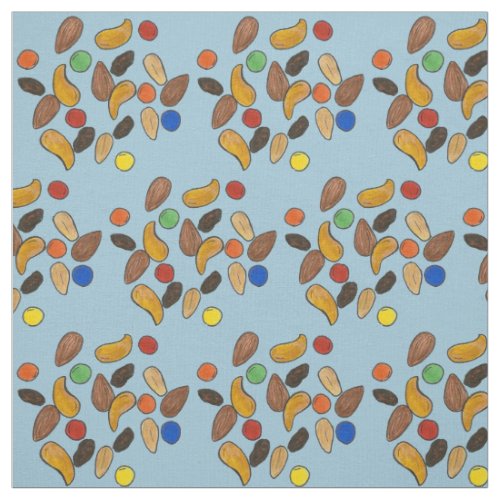 Camping Hiking Trail Mix Nuts Candy Summer Camp Fabric