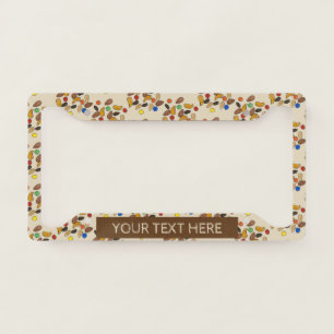 Camping Hiking Trail Mix Nuts Candy Summer Camp License Plate Frame