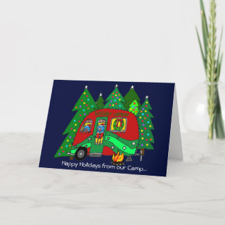Camping Holiday Autism Charity Card