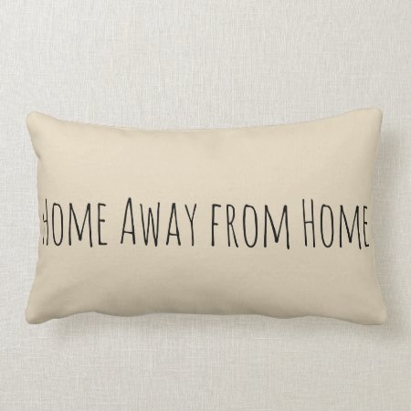 Camping "home Away From Home" Pillow