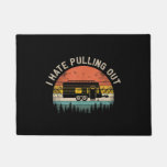 Camping I Hate Pulling Out Vintage Camper Travel Doormat at Zazzle
