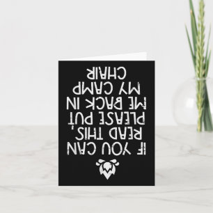 Camping If You Can Read This Funny Camper Men Wome Card