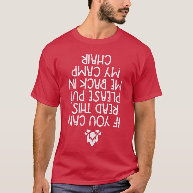 Camping If You Can Readhis Funny Camper Men Women  T-Shirt (Front)