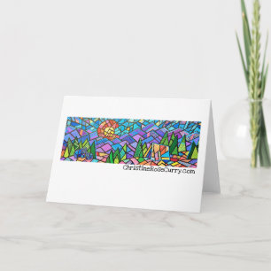 Camping in Colorful Colorado with Bears, Fine Art Card