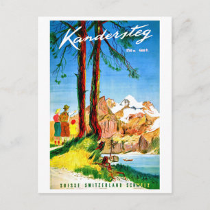 Camping in Kandersteg, Switzerland Postcard